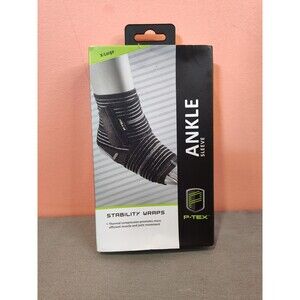 P-Tex Stability Wraps Ankle Sleeve Black XL